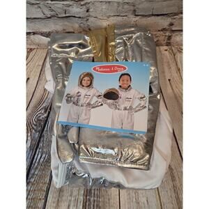 Melissa & Doug Space Suit Costume Ages 3-6 Gray Silver Halloween Dress Up